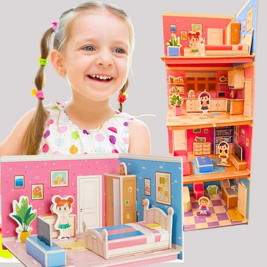 Casinha de Princesa com bonequinha e móveis