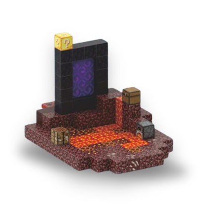 Blocos de montar do Minecraft com 1000 peças, incluindo a caverna da montanha, perfeitos para criar e explorar, disponíveis na loja LiwTeck.