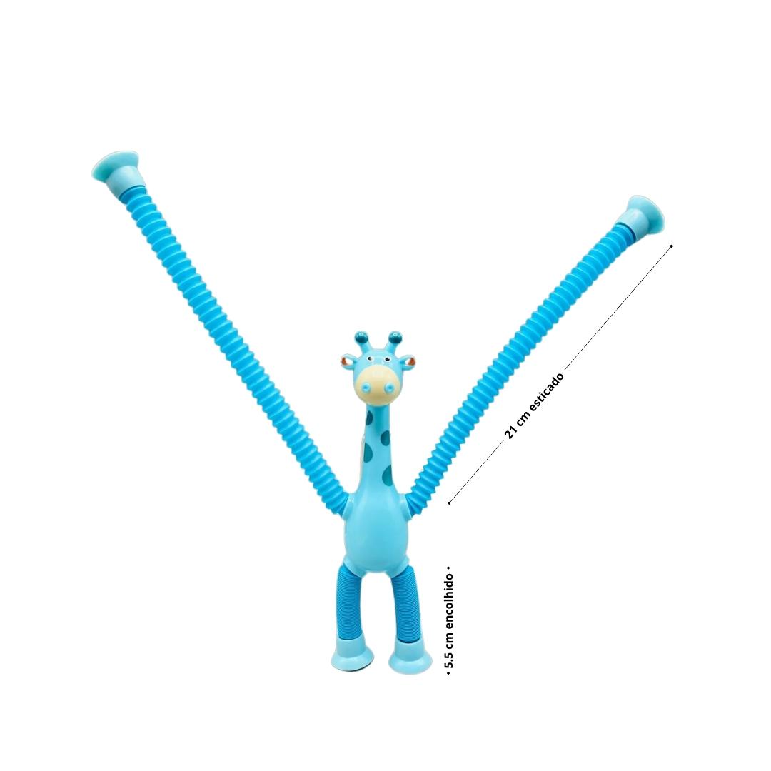 Girafa brinquedo educativo e interativo para bebês e crianças, girafinha colorida e divertida, brinquedo infantil de girafa que estica com ventosa, ideal para desenvolvimento pedagógico