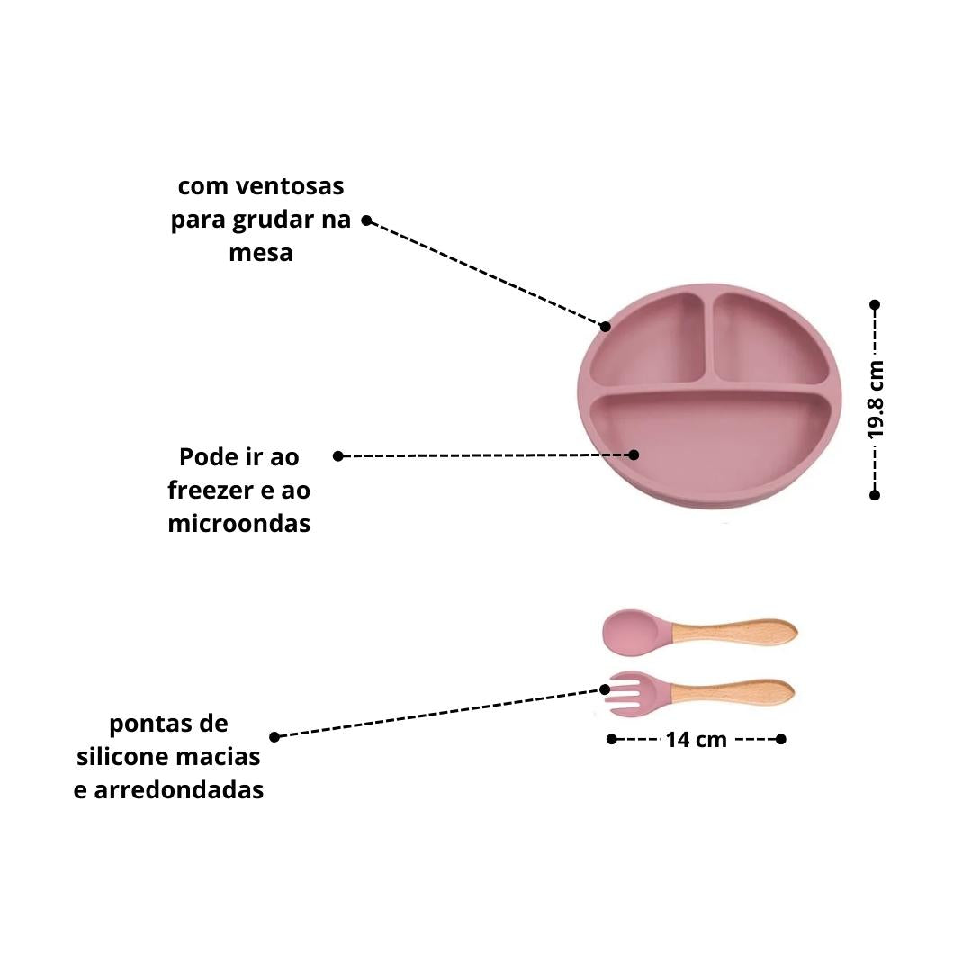 Colher de silicone para crianças, perfeita para tornar a hora das refeições mais divertida e segura, disponível na loja LiwTeck.