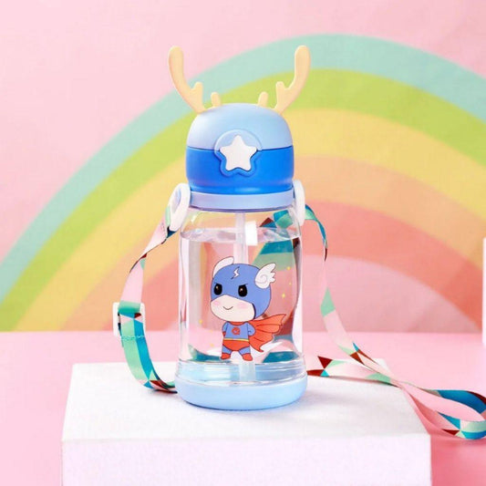 Garrafa infantil decorada com designs encantadores, perfeita para manter os pequenos hidratados com estilo durante todo o dia- LiwTeck