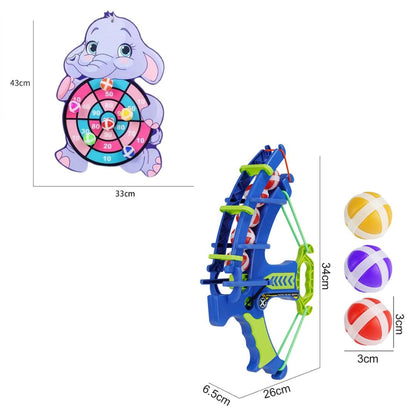  Jogo de tiro ao alvo com bolas de velcro que grudam no alvo, ideal para brincadeiras em grupo.