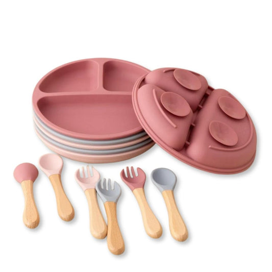  Kit de colherzinhas de silicone, ideal para a alimentação segura e confortável dos pequenos, disponível na loja LiwTeck.