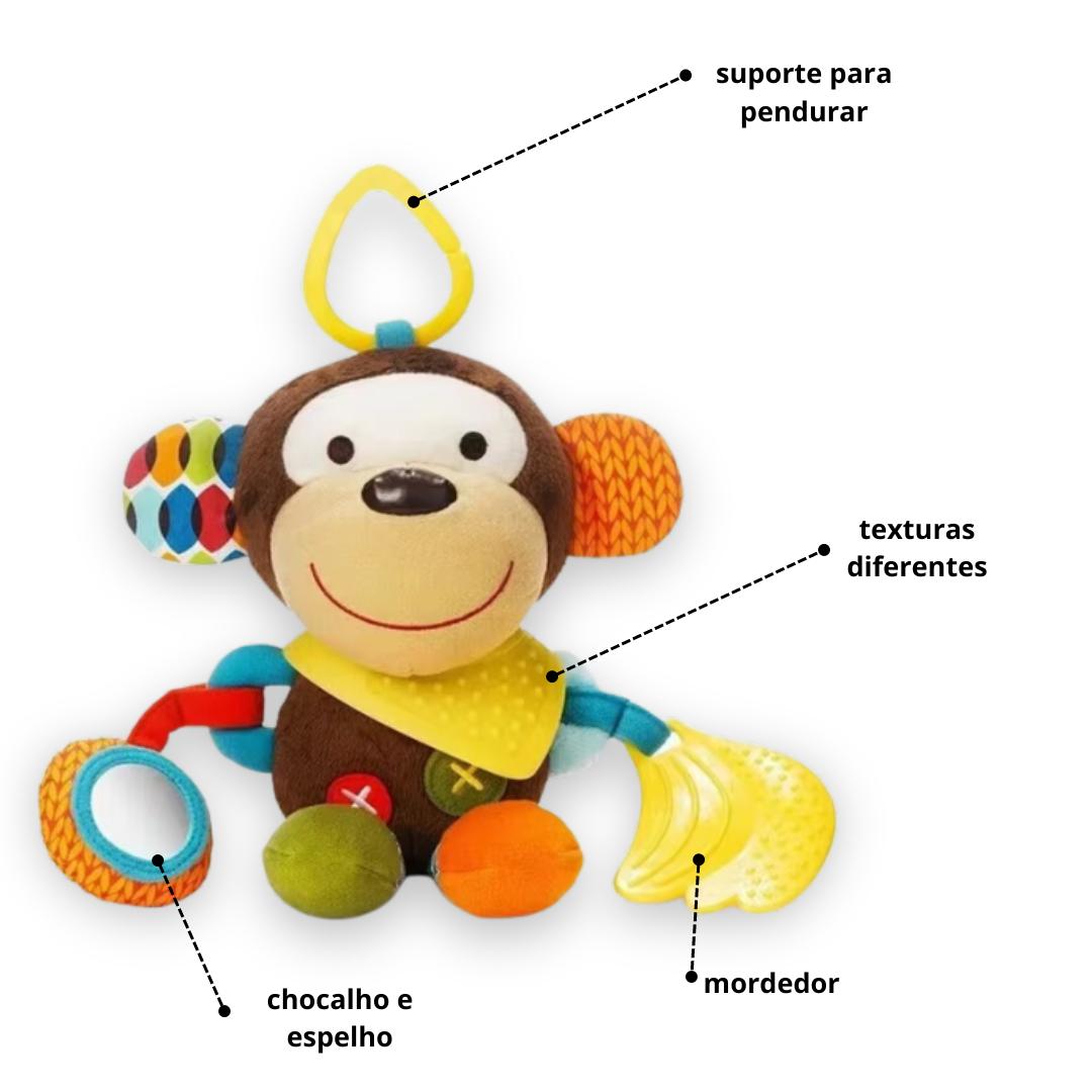 macaco de pelucia para bebes